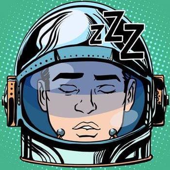 sleeping in space 