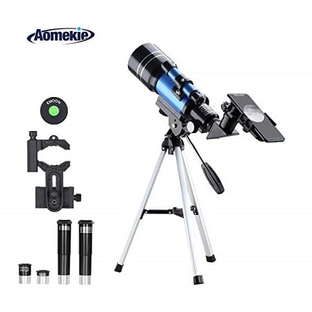 Professional Stargazing HD Refractor Telescope with Tripod & Phone Holder Adjustable Portable Travel Telescope for Kids & Adults PPgejGEK F40040N High Magnification Astronomical Telescope 