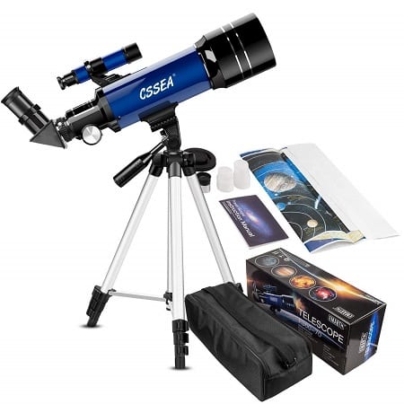 Crytech Astronomical Telescope 15X-150X High Magnification Astronomical Refractor Telescope Travel Telescope Lunar for Astronomy Beginners Kids Adult with Tropid Finder Scope for Stargazing Gift